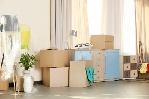 A small moving van supporting student removals Shepherdsbush