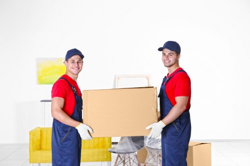 Business relocation team supporting an office move in Shepherdsbush with careful packing