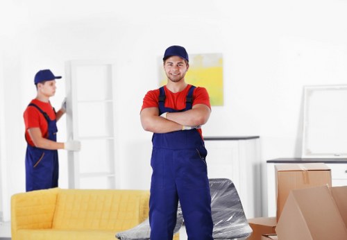 Removal company team preparing a move in Shepherds Bush