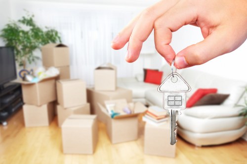 Local West London moving van helping with a flat move in Shepherds Bush