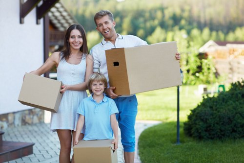 Removal team beginning a move in Shepherdsbush