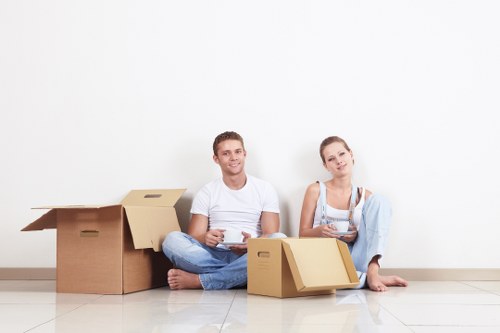 Business relocation truck hire in Shepherdsbush with office items