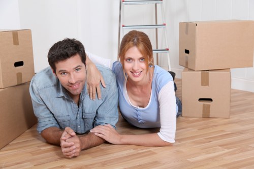 Careful loading of furniture into a moving van in Shepherds Bush