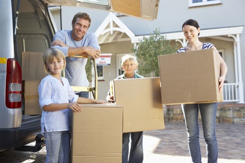 Shepherds Bush moving van support for furniture, boxes, and business items