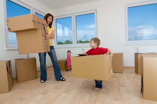 Professional office moving team handling business relocation in Shepherdsbush