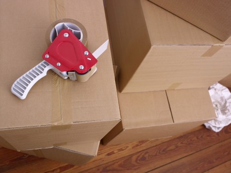 Packed boxes and furniture stored safely in Shepherdsbush