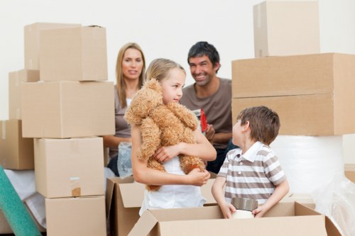 Safe packing and transport inside a removal truck in Shepherdsbush